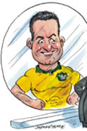 The spitting image...David Campese and Craig Dunn.