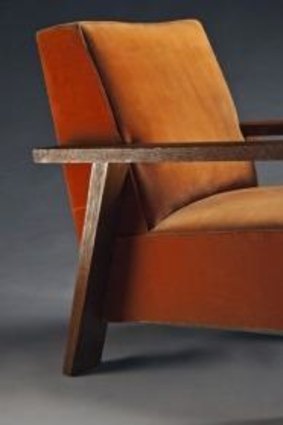 Well-travelled: This chair by French designer Andre Sornay, designed in the 1930s, was one of two bought in Lyon.