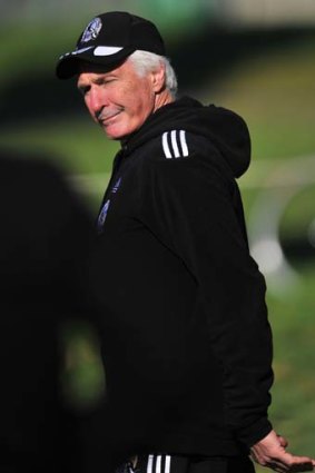 Mick Malthouse... scheduled to hand over to Nathan Buckley at the end of the season.