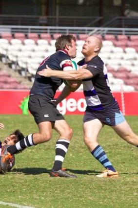 Action from the final of the Purchas Cup at Ballymore.