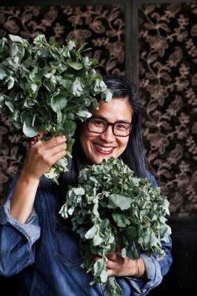 Kylie Kwong is using salt bush in her dishes.