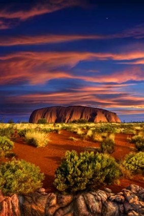 Breathtaking ... Uluru at sunset.