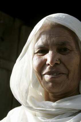 Fatima Bi, Saroo's mother at her home in Ganesh Talai in the city of Khandwa.