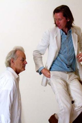 Partners at play ... screen legend Bill Murray and filmmaker Wes Anderson.