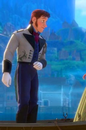 Adaptation: Princess Anna and Prince Hans in scene from Frozen.