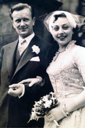 Jurek Grzmielewski and actress Joan Lord on their wedding day.