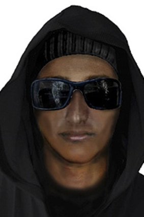 A photofit image of the alleged carjacker.