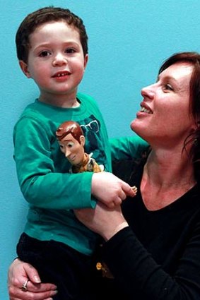 Melissa Wainwright with son Jackson.