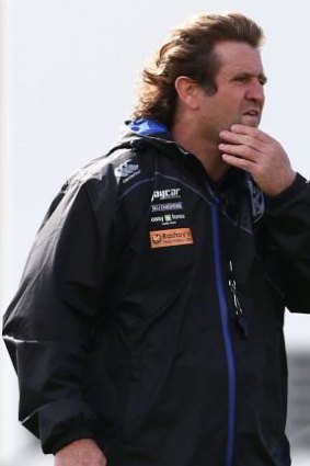 Des Hasler at Bulldogs training on Tuesday.