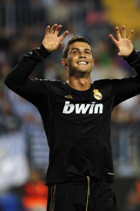 Cristiano Ronaldo bagged a hat-trick against Malaga.