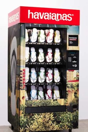 A Havaianas vending machine.