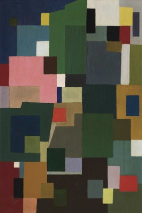 Ralph Balson, <i>Constructive painting</i>, 1953, oil on composition board, 107 x 70 cm.