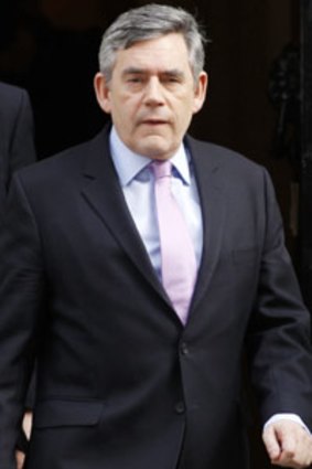 Going to the polls ... British PM Gordon Brown.