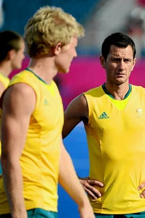 Kookaburras captain Jamie Dwyer after his team's loss to Germany at the London Olympics.