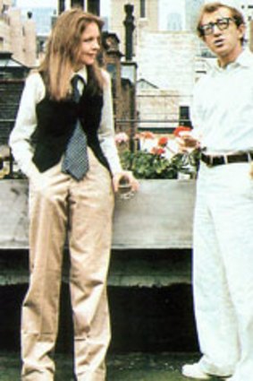 Stylish pedigree ... Diane Keaton and Woody Allen in a scene from Annie Hall.