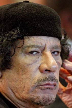 Gaddafi's options are very limited.