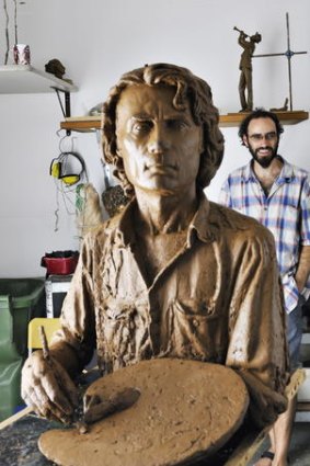 Creative haven ... sculptor Damien Lucas of Silvercloud Studios.