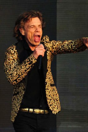 Hey, you, get offa my lawn! Mick Jagger, 70, and the Rolling Stones are still going strong.