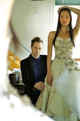 Toni Maticevski showed his couture collection on Thursday.