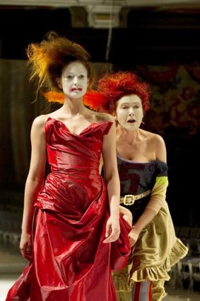 Punk opera ... the crinolines and kabuki make-up of <i>Semele Walk</i> were designed by Vivienne Westwood.