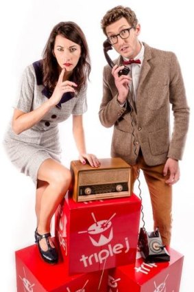 Get your vote in before Sunday: Triple J hosts Veronica Milsom and Lewis Hobba. 
