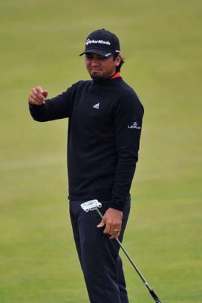 I'm boring ... Jason Day in action at Royal St George's.