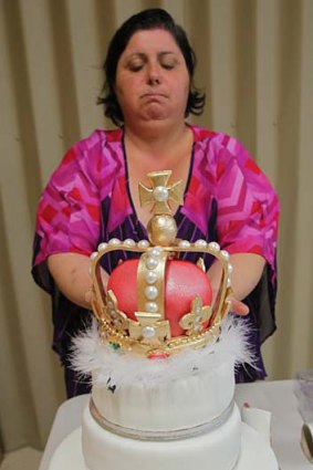 Cassandra Harding at a monarchists' party in Lower Templestowe.