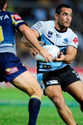 Paul Aiton in action for the Sharks in 2011.