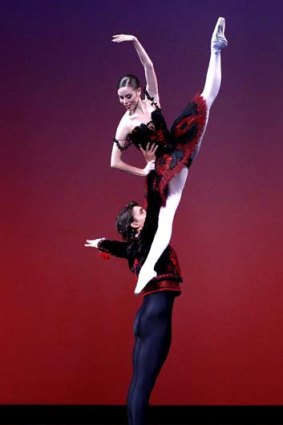Thrilling twosome ... Stuttgart Ballet's Daniel Camargo with Elisa Badenes in the wedding duet from Don Quixote for the Australian Ballet.
