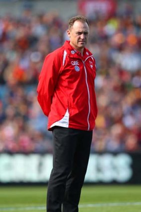 John Longmire ... the Swans' coach will allow some of his players to play for their reserves in Sunday's NEAFL Eastern Conference grand final.