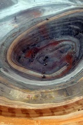 Money pit ... OZ Minerals's open-cut mine in South Australia.