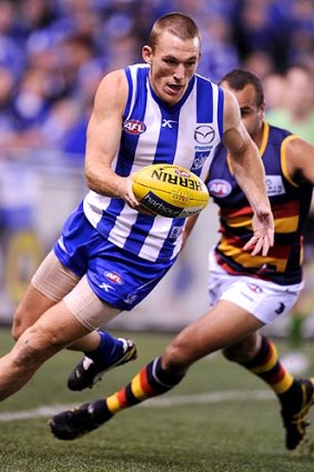 North Melbourne's Drew Petrie was one of several players who attended day one of the talks.