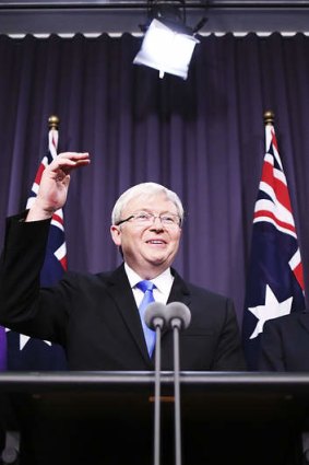 Kevin Rudd: "A kid's development doesn't just begin at nine and end at three".