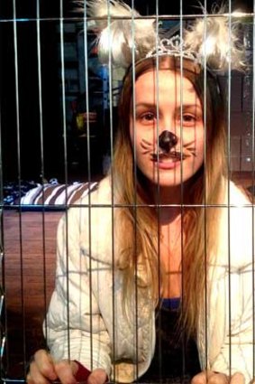 Rachael Maher plays Molly, one of nine canines who find themselves in the pound in <i>Mutts</i>.