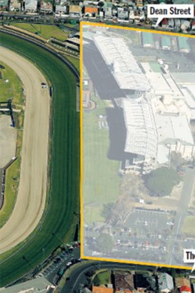 The proposed development site at Moonee Valley Racecourse.