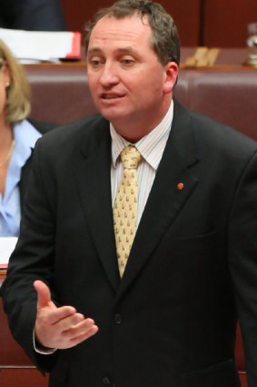 Barnaby Joyce: Humbled by role.