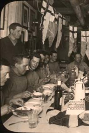 Captain Robert Falcon Scott's birthday dinner, June 1911.