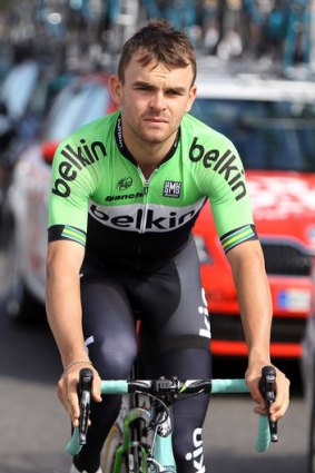Jack Bobridge of the Belkin Pro Cycling team before Stage Five of the Tour Down Under.