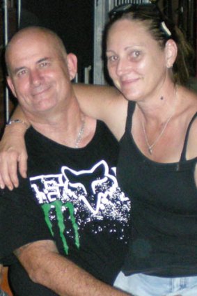 Neil Gill from Queensland with his girlfriend.