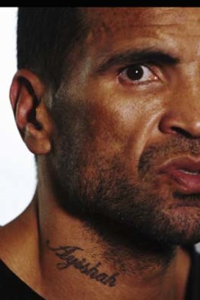 Him with his foot in his mouth: Anthony Mundine.