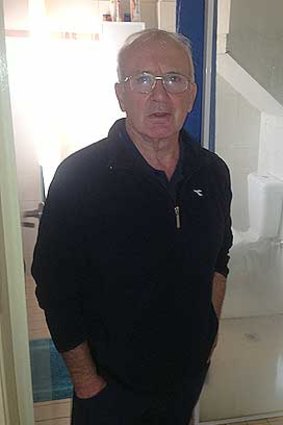 Ted Rowland, 70, without hot water for five weeks.