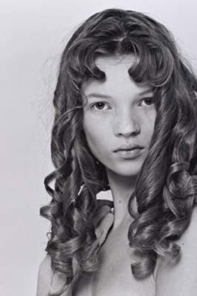 A cropped image of the 15-year-old Kate Moss.