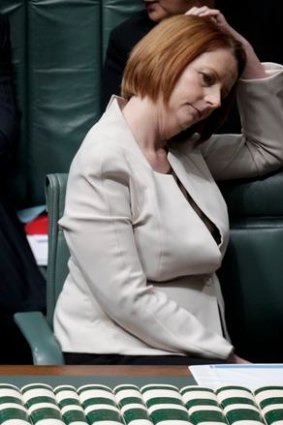'Internal sentiment is already fluid. Events are not breaking Gillard's way.'