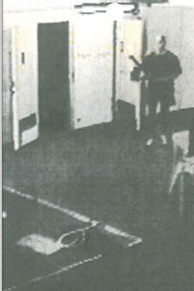Johnson in CCTV footage of the murder.