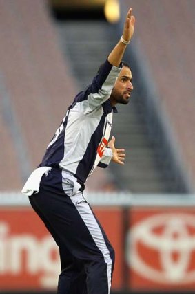 Yes? Spinner Fawad Ahmed looms as a key player for Victoria.