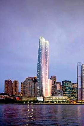 The proposed Crown Sydney hotel resort at Barangaroo.