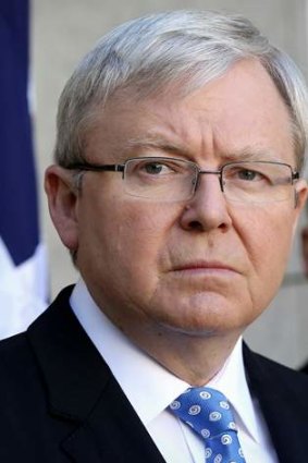 Kevin Rudd: empty campaign.