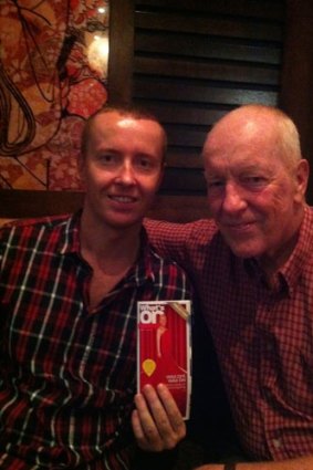 My Dad Colin and my brother Rohan with the first issue of our redesigned magazine, What's On in Sydney. The magazine has been around since 1969.