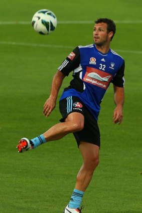 Back in the game: Lucas Neill has overcome a calf injury and is set to play against Western Sydney on Saturday night.