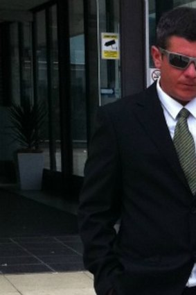 Thiago Tonti Fanti leaves the ACT Magistrates Court earlier this year.
